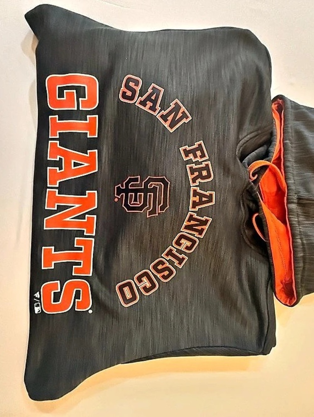 Fanatics San Francisco Giants 1/4-Zip Hoodie Gray & Orange